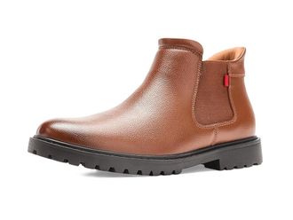 Marc Joseph New York Hudson Yards 2.0 (Hands Free Technology) Mens Boots Cognac Faux Leather : 10.5 M, Synthetic