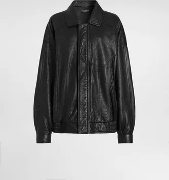 Dolce & Gabbana Single-breasted Leather Jacket - Woman Coats And Jackets Black 36