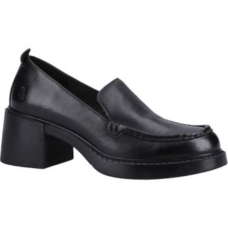 Hush Puppies Adelaide Leather WoMens Black Loafers - Size UK 3