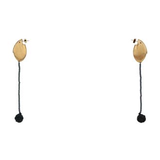 Jacquemus Les Poissons-Lunes - Dames - Oorbellen - Geel - ONE Size - Leer - Accessoires