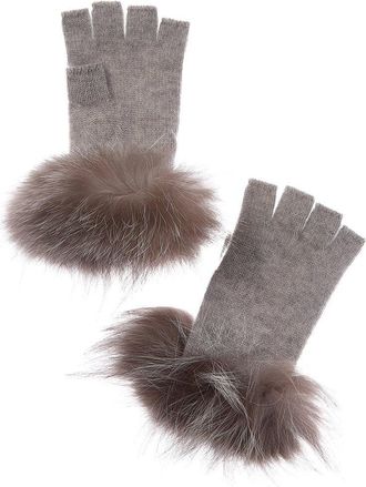 Sofiacashmere Fingerless Cashmere Gloves