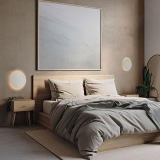 Luminosa Light Designs tk-lighting Applique moderna beige 30x30 cm