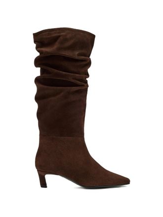 Alohas Kalila Suede Brown Leather Boots