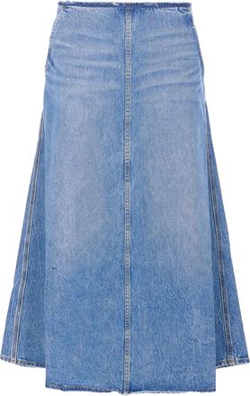Alexander Wang Gonna denim lunga svasata - Blu