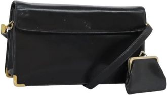 Dior Pre-owned Shoulder Bags, female, Black, Size: ONE SIZE Pre-owned Vintage Leather Shoulder Bag