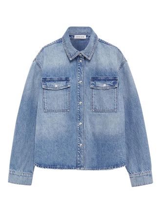 Anine Bing Paxton shirt - women - Recycled Cotton/Cotton - S - Blue