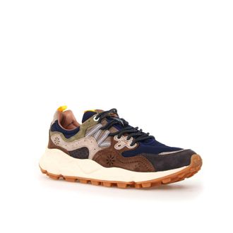 Flower Mountain Yamano 3 Mens Navy Trainers - Blue Nylon - Size EU 41