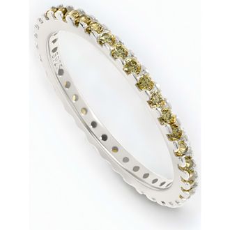 Mint & Lily August Birthstone Eternity Stacking Ring in 925 Sterling Silver at Nordstrom, Size 10