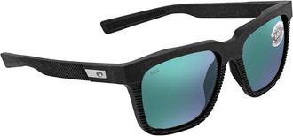 Costa Pescador Green Mirror Polarized Glass Square Mens Sunglasses 6S9029 902902 55