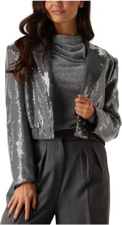 Aaiko Mille Sequins PES 356 Blazer - Dames - Blazers - Grijs - M - Leer - Jassen