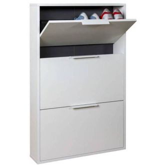 OEM Scarpiera 3 Ribalte Slim Cm. 65x15x105 H Bianco