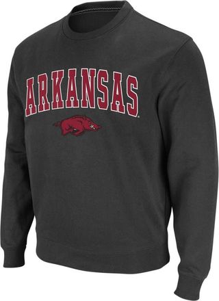 Colosseum Mens Colosseum Charcoal Arkansas Razorbacks Arch & Logo Crew Neck Sweatshirt at Nordstrom, Size Medium