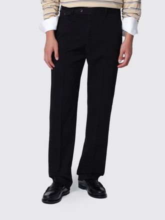 Pantaloni Torino Straight-Leg Pleated Chino Trousers in Stretch Cotton