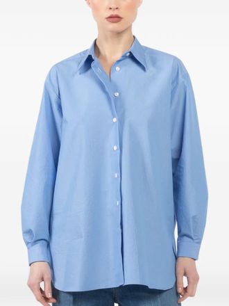 Dusan long-sleeved buttoned shirt - Blue