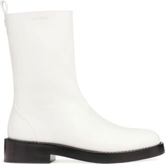 Courrèges Rider leather boots - men - Calf Leather/Calf Leather/Leather - 43 - White