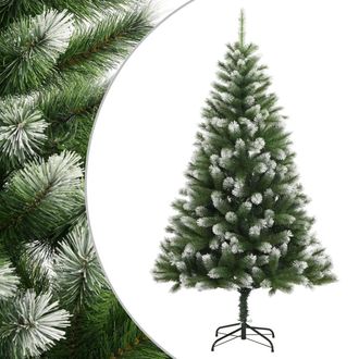 vidaXL &Aacute;rbol De Navidad Artificial Con Bisagras Y Nieve Flocada 210 Cm Vidaxl