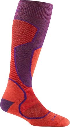 Darn Tough Womens Outer Limits Over-The-Calf Lightweight Ski and Snowboard Socks Blue S