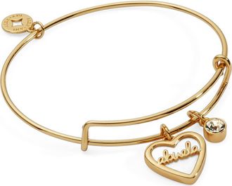 Alex and Ani Abuela Mother of Pearl Heart Bangle Bracelet Duo in Gold at Nordstrom