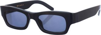 Marni Rechthoekige Zonnebril - Dames - Zonnebrillen - Blauw - ONE Size - Accessoires
