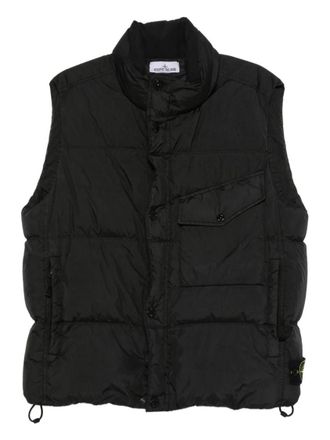 Stone Island Black Quilted Down Vest