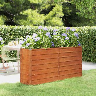 vidaXL Arriate Oxidado De Acero Corten 160x40x77 Cm Vidaxl