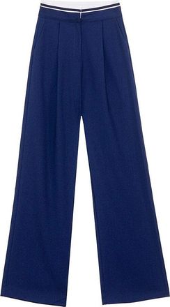 La petite &eacute;toile Wijde broek met figuurnaden, PATRICIA