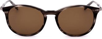 Ferragamo Brown Round Ladies Sunglasses Sf911S 003 53