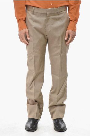 Off-white Wool Twill 4-Pocket Trousers with Embroidered Logo size 50