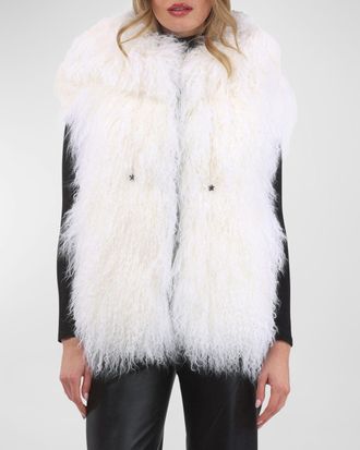 Gorski Reversible Mongolian Lamb Shearling Vest