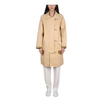 Fay Single-Breasted Coats, female, Beige, Size: XS Archive Trench 4 Ganci Crosta