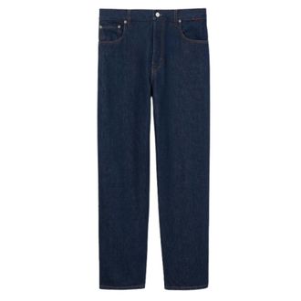 Gucci Donkerblauwe Denim Jeans - Heren - Regular Fit Jeans - Blauw - W33 - Denim - Jeans