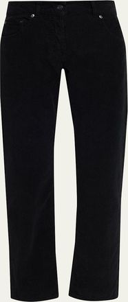 The Row Fima Corduroy Slim-Leg Ankle Pants