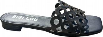 Bibi Womens Lou Oribu Flat Sandal In Black