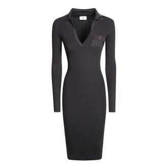 Elisabetta Franchi Dames, Jurken, Bruin, Maat: S