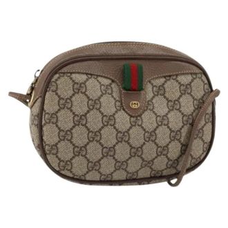 Gucci Pre-owned Cross Body Bags, female, Beige, Size: ONE SIZE Pre-owned Plastic Cross Body Bag
