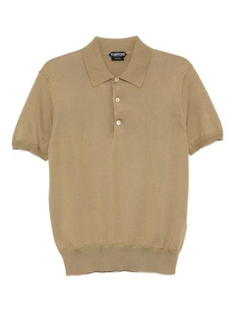 Tom Ford knitted polo shirt - Green