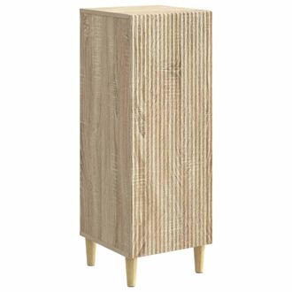 vidaXL Aparador Roble Sonoma 33 X 34,5 X 90 Cm Madera De Ingenier&iacute;a Vidaxl