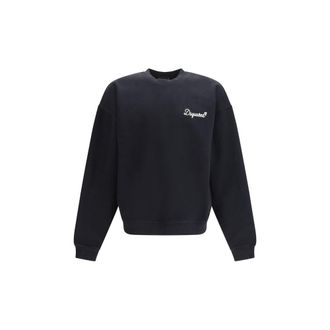 Dsquared2 Black Cotton Mens Sweatshirt