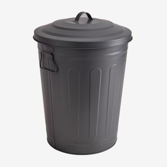 Sklum Papelera Con Tapa Para Exterior En Acero Galvanizado Susi Sklum