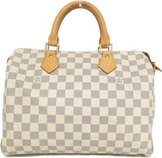 Louis Vuitton Azur Coated Canvas Boston Bag (Pre-Owned)