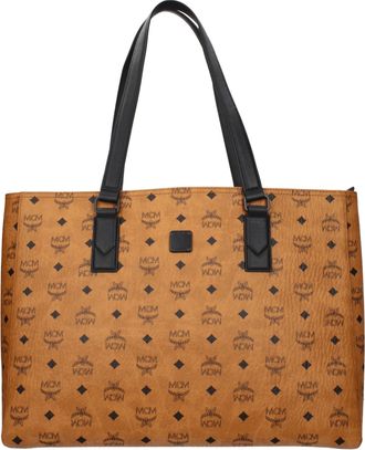 MCM Bolsos de hombro de MCM Mujeres de cuero marrón/negro