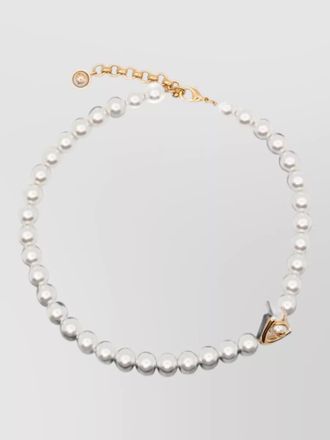 Casablanca lotus pearl necklace
