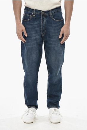 Paolo Pecora Stretch Denim Jeans With 17cm Leather Patch size 36