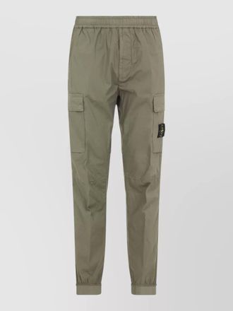 Stone Island cotton cargo track pants