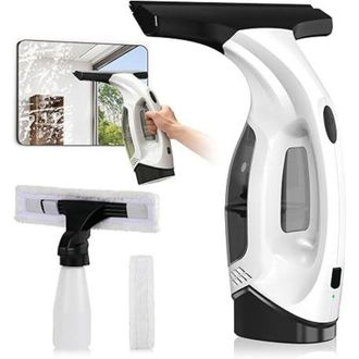 Elle Limpiacristales Inal&aacute;mbrico Con Bater&iacute;a De 30 Minutos De Duraci&oacute;n, Rasqueta De 28 Cm Y Dep&oacute;sito De 150 Ml Para Ventanas, Azulejos Y Espejos