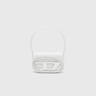 Diesel 1DR-Iconic shoulder bag in nappa leather - Shoulder Bags - Woman - White