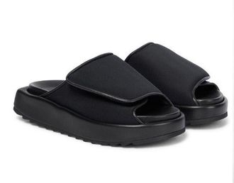 Gia Borghini Gia 1 leather-trimmed slides Size 40