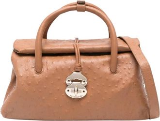 Zanellato Handtas - Dames - Handtassen - Bruin - ONE Size - Leer - Tassen