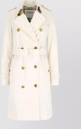 Burberry waist belted double-breasted epaulettes jacket
