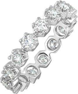 Bony Levy Audrey Diamond Eternity Ring in 18K White Gold at Nordstrom, Size 8.5